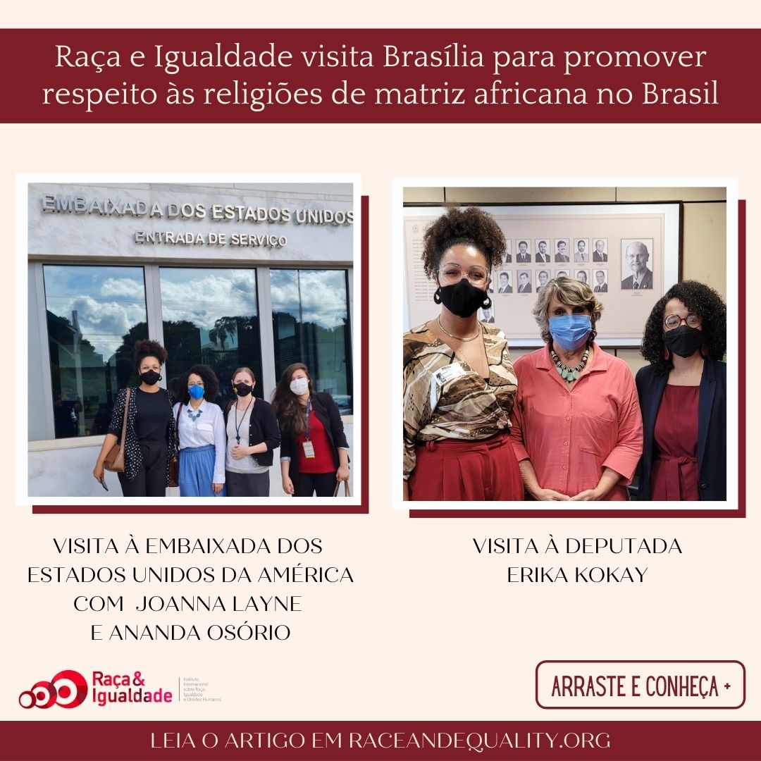 Visita à Brasília - Projeto de Combate ao Racismo Religioso